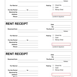 Very Good Rent Receipt Template Doc India