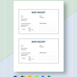 Sublime Free Sample Rent Receipts In Ms Word Receipt Template