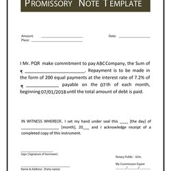 Superior Promissory Note Template Virginia Printable Templates Calendars