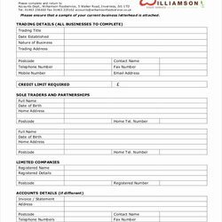 Credit Request Form Luxury Sample Application Forms Free