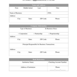 Superior Credit Application Form Fill Out Sign Online And Download Handbook Big