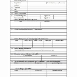 Wizard New Customer Form Template Free Best Of Credit Application Loan Sheet
