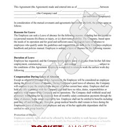 Sterling Free Leave Of Absence Request Form Template Rocket Lawyer Sample