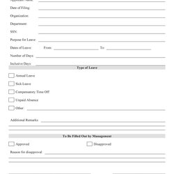 Very Good Free Leave Of Absence Letters And Forms Template Lab