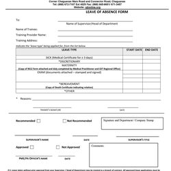 Swell Free Leave Of Absence Letters And Forms Template Lab