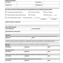 Wizard Free Staff Absence Forms In Ms Word Excel Form Leave Request