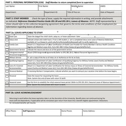 Spiffing Free Leave Of Absence Letters And Forms Template Lab