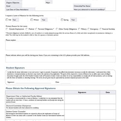 Superb Free Leave Of Absence Letters And Forms Template Lab
