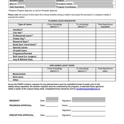 Worthy Free Leave Of Absence Letters And Forms Template Lab