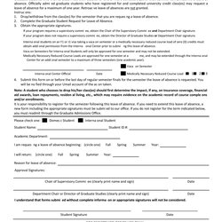 Fine Free Leave Of Absence Letters And Forms Template Lab