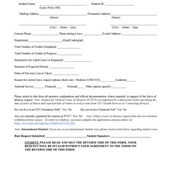The Highest Standard Free Leave Of Absence Letters And Forms Template Lab