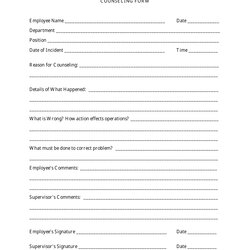 Free Counseling Forms Templates Form Print Big