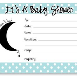 The Highest Standard Pin On Baby Showers Shower Invitations Moon Printable Invitation Templates Back Fill