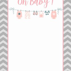 Eminent Template Baby Shower Invitations Unique Free Printable Invites Awful