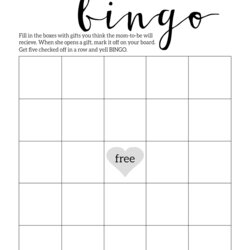Wonderful Baby Shower Bingo Printable Cards Template Paper Trail Design Game Card Print Board Blank Games