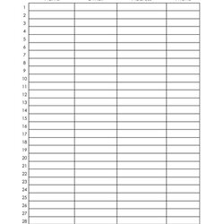 Fine Sign In Sheet Template Free Printable