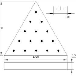 Admirable Triangle Wood Game Golf Tees