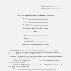 Legit Free Loan Agreement Templates Word Template Lab Cash Borrowing Collateral Borrower