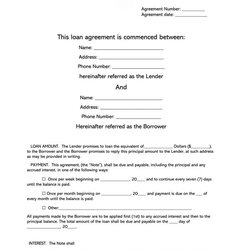 Superb Free Loan Agreement Templates Forms Word Template Short