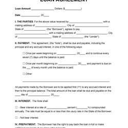 Tremendous Free Loan Agreement Templates Word Template Lab Contracts