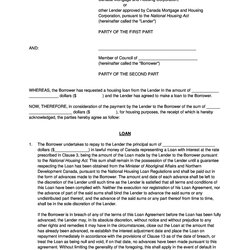 Free Loan Agreement Templates Word Template Lab Sample