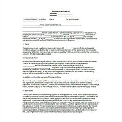 Peerless Rental Lease Template Free Word Documents Download Templates Agreement