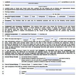 Perfect Rental Lease Real Estate Forms Application Agreement Printable Sample Templates Texas Arizona Form