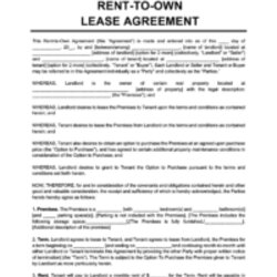 Superlative Free Rental Lease Agreement Templates Word Rent Own Sample Form Tenant To