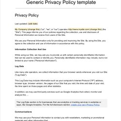 Champion Company Policy Template Free Documents Download Privacy Generic Templates
