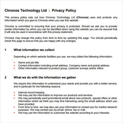 The Highest Quality Free Sample Privacy Policy Samples In Template Download