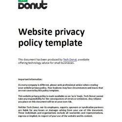Worthy Best Privacy Policy Templates With Template Kb