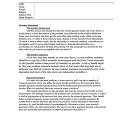 Choose From Research Proposal Templates Examples Free Samples Template