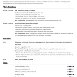 Peerless Sample Resume Templates For College Students Freshman Source Example Template