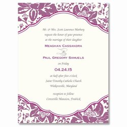 Microsoft Office Wedding Invitation Template Lovely Party