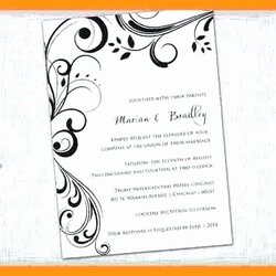 Sterling Microsoft Office Wedding Invitation Template Elegant Word Birthday Card