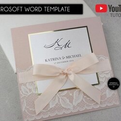 Supreme Editable Microsoft Word Wedding Invitation Suite Template