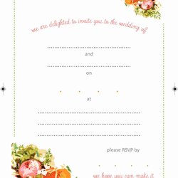 Matchless Microsoft Office Wedding Invitation Template Beautiful Blank Wording
