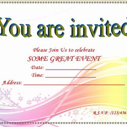 Terrific Microsoft Office Wedding Invitation Template Unique Youth Invitations Minister Hal