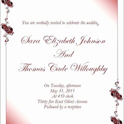 Admirable Microsoft Office Wedding Invitation Template Unique