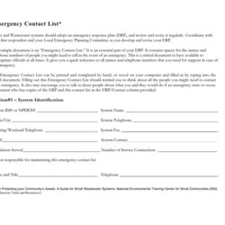 Out Of This World Emergency Contact Form Download Free Documents For Word And Excel List