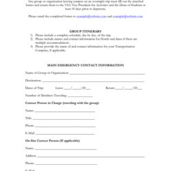 Superlative Emergency Contact Form Download Free Documents For Word And Excel University
