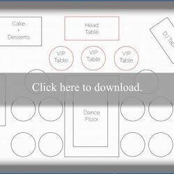 Spiffing Table Layout Of Wedding Reception Banquet