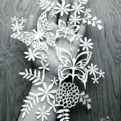 Magnificent Printable Paper Cutting Art Template Templates