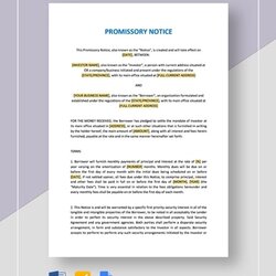 Super Free Real Estate Promissory Note Templates In Word Sample General Template
