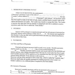Perfect Simple Promissory Note Real Estate Forms Notes Form Template Sample Florida Agreement Rental