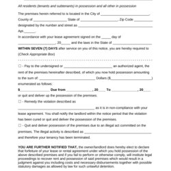 Splendid Free New Mexico Eviction Notice Forms To Quit Fit