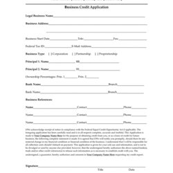Great Credit Application Form Download Free Documents For Word And Excel Business
