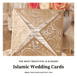 Great Islamic Wedding Invitation Card Designs For Muslims Cards Arabic Muslim Calligraphy Signature