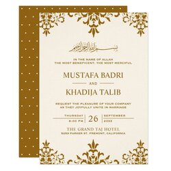 Super Muslim Wedding Invitation Templates