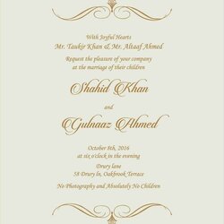Pin On Wedding Invitation Cards Muslim Invitations Card Wording Ceremony Indian Wordings Islamic Templates